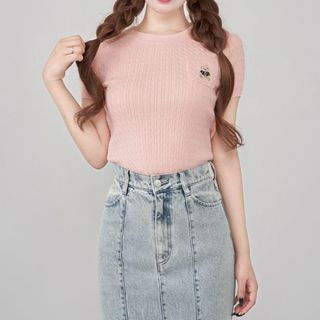 ダーリッチ(Darich)のDarich Dベアケーブルニットトップス(カットソー(半袖/袖なし))