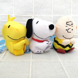 SNOOPY - スヌーピー & チャーリー & ウッドストック むにゅまる 新品 タグ付き