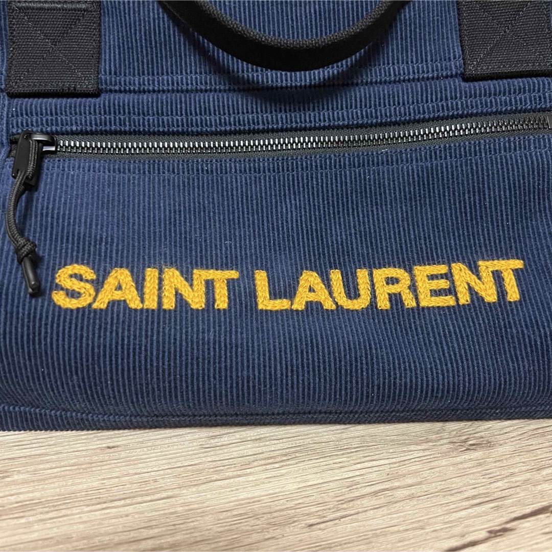 SAINT LAURENT - SAINT LAURENT サンローラン ネイビー ボストン