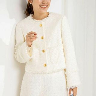 【特価】 NOLLEY'S フラッグリボンツイード 24SS NOLLEY'S 定価4.6万 - ジャケット・アウター