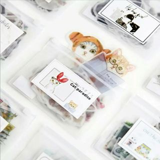 【匿名配送】 猫パラダイス シール 29枚(シール)