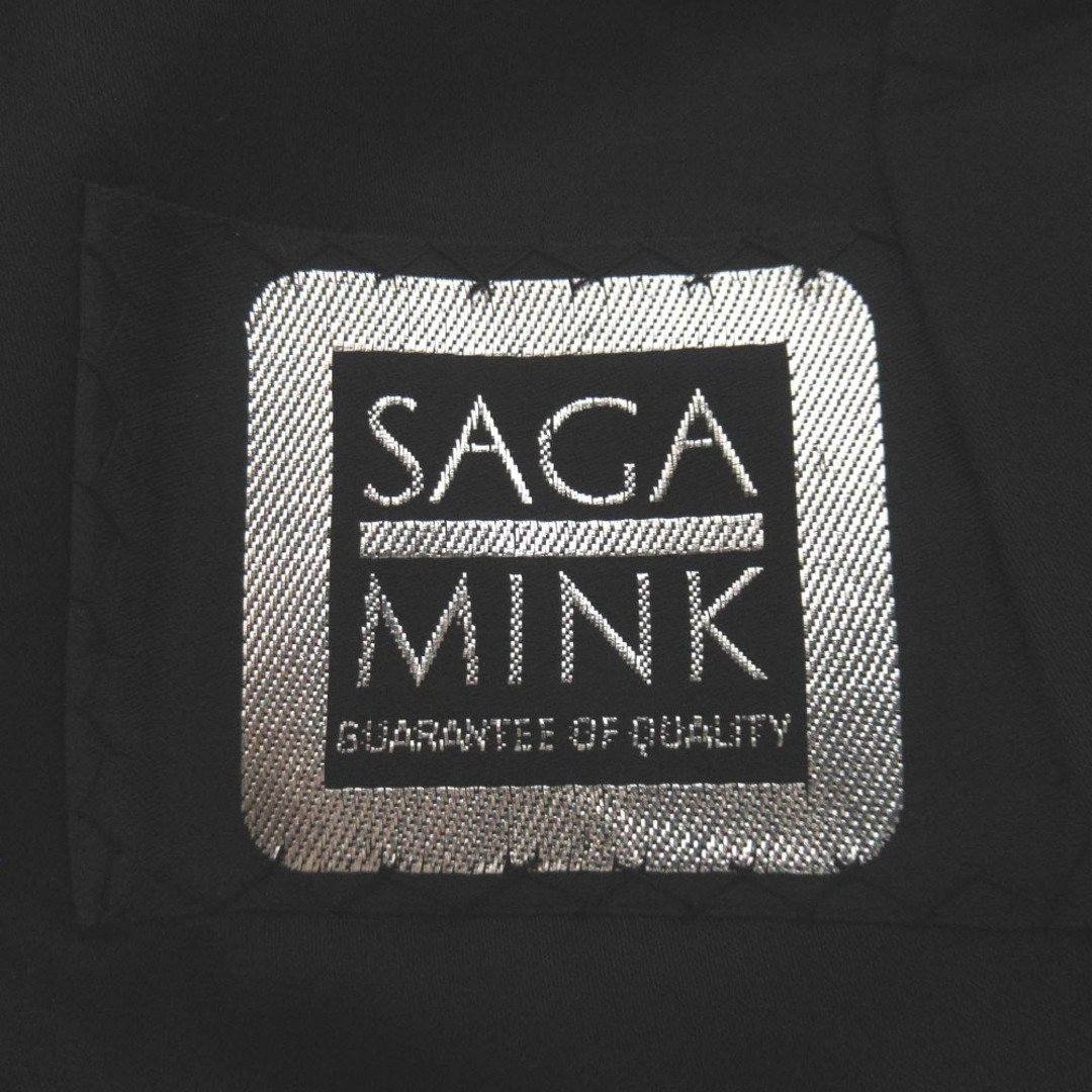 ダークミンク MINK ファー ミドルコート 高級本毛皮 ダーク