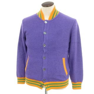 【新品】ガリア GALLIA コットンナイロン ニットブルゾン パープルxオレンジ系【サイズ50】【メンズ】(ブルゾン)