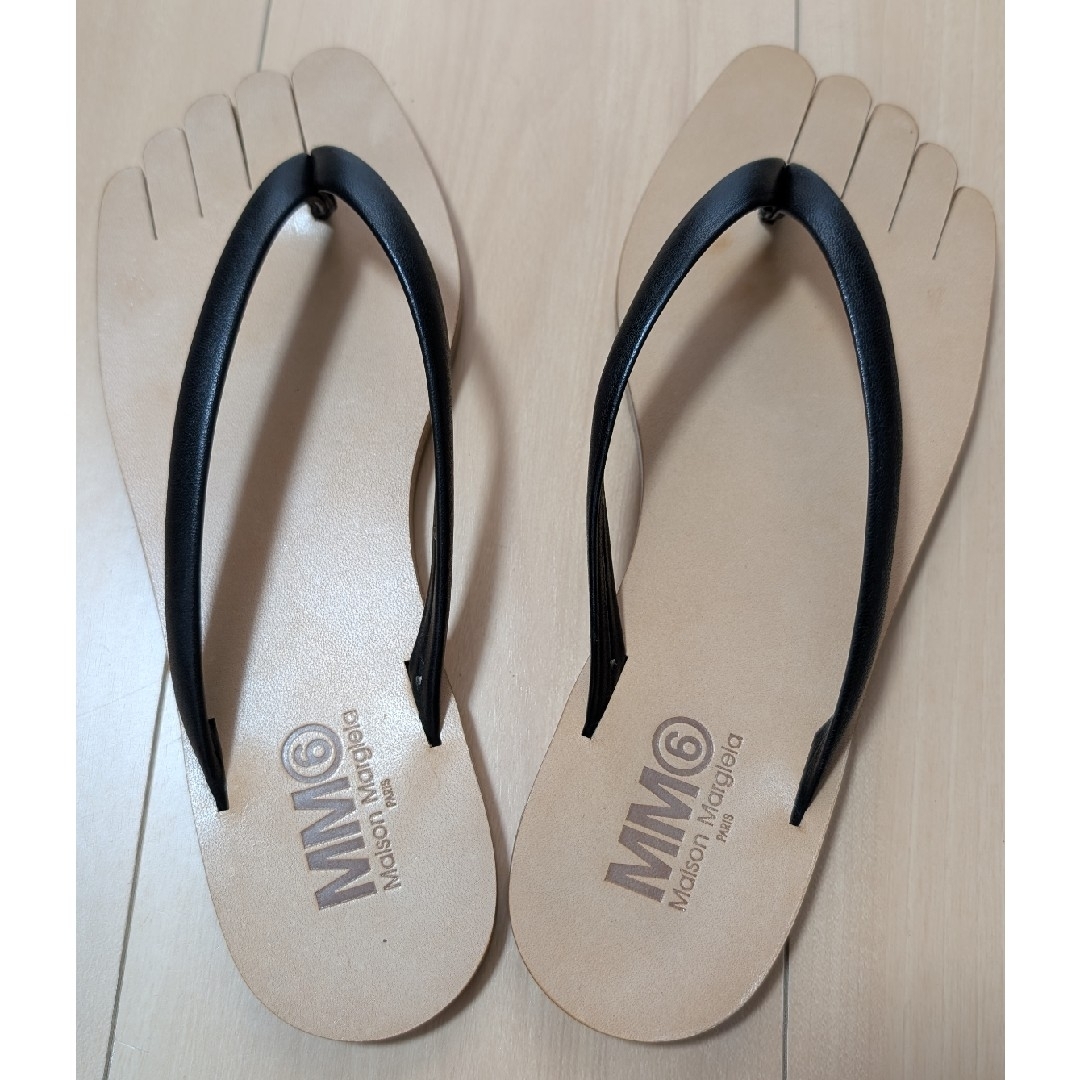 【MM6 Maison Margiela】MM6 フェイクレザー◇トングサンダル MM6 - MM6 Maison Margiela トングサンダルの通販 by めろにー's