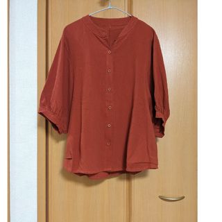 JUNOAH◆軽くてふんわり　タック使いブラウス／M