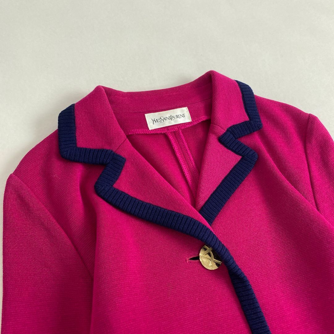 Yves Saint Laurent - イヴサンローラン ジャケット ニット 金