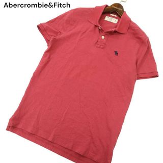 アバクロンビーアンドフィッチ(Abercrombie&Fitch)のAbercrombie&Fitch アバクロンビー＆フィッチ 春夏 トナカイ刺繍★ 半袖 ストレッチ 鹿の子 ポロシャツ Sz.S　メンズ(ポロシャツ)