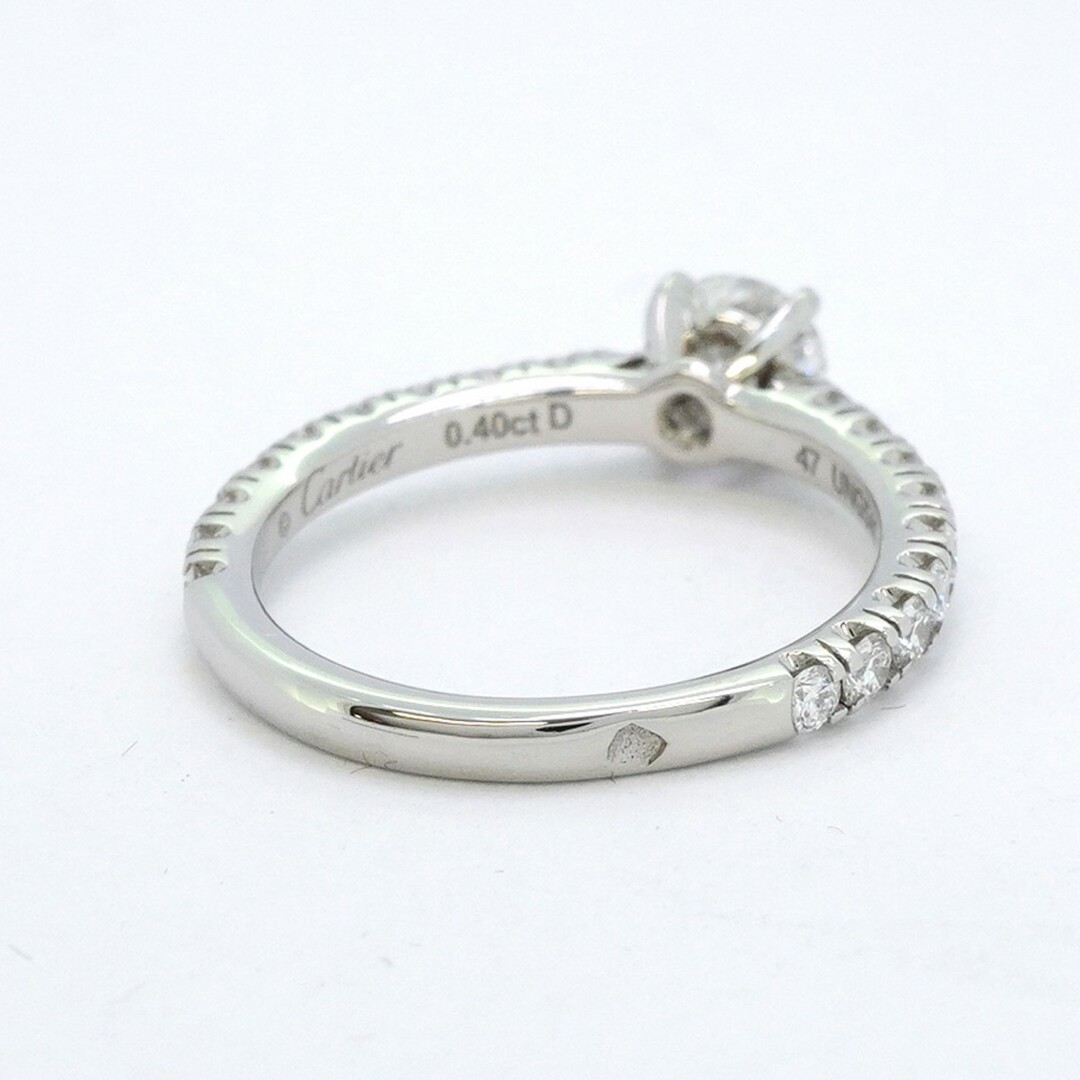カルティエ ダイヤモンド レジェ PT950 リング 12.5号 Cartier 【5jfb0782】カルティエ リング ソリテール バレリーナ