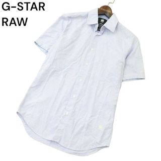 G-STAR RAW ジースター ロウ 春夏 【CORE SHIRT S/S】 総柄 半袖 シャツ Sz.XS　メンズ(シャツ)