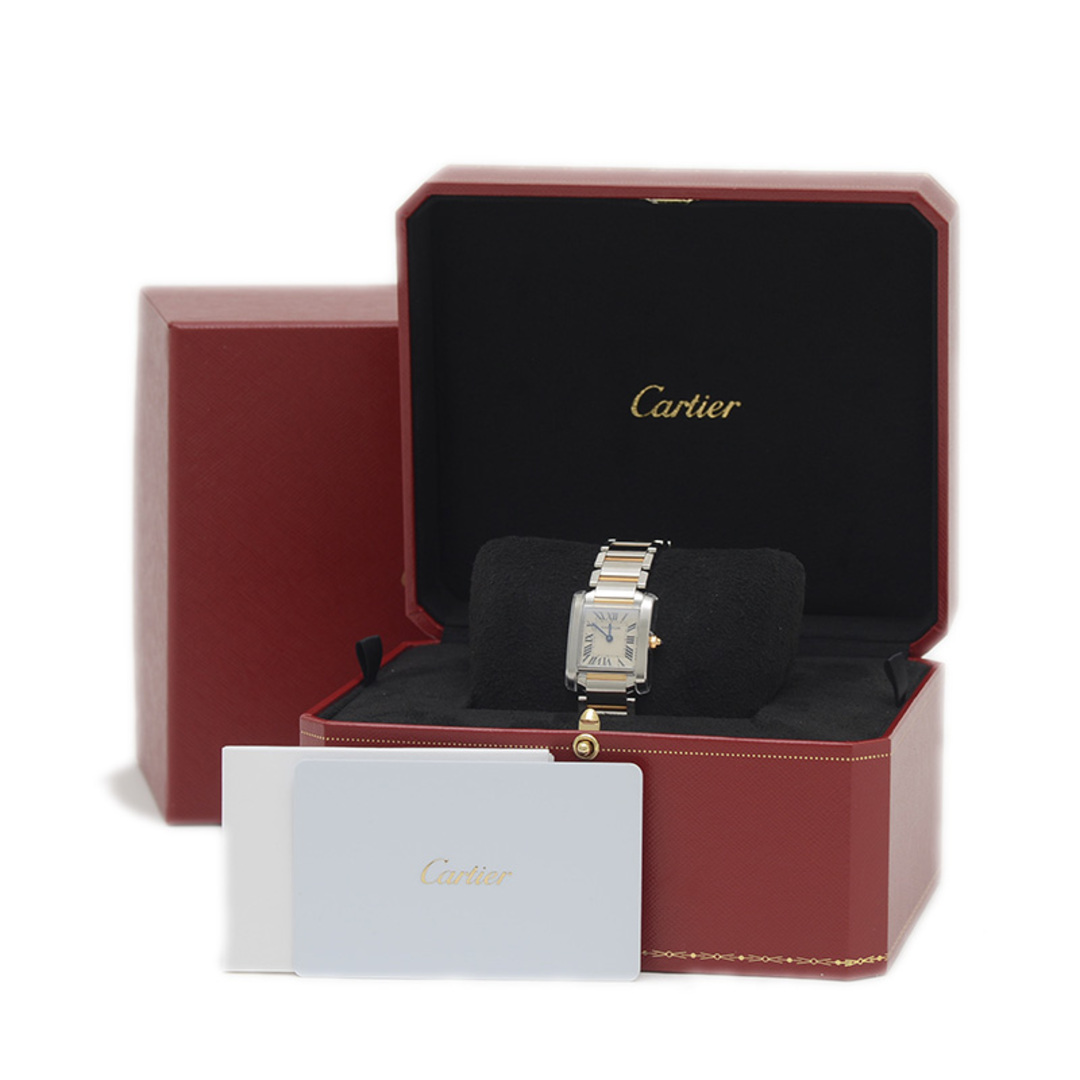 カルティエ タンクフランセーズ SM 白文字盤 YG/SS Cartier - カルティエ タンクフランセーズ SM 白文字盤 YG/SS