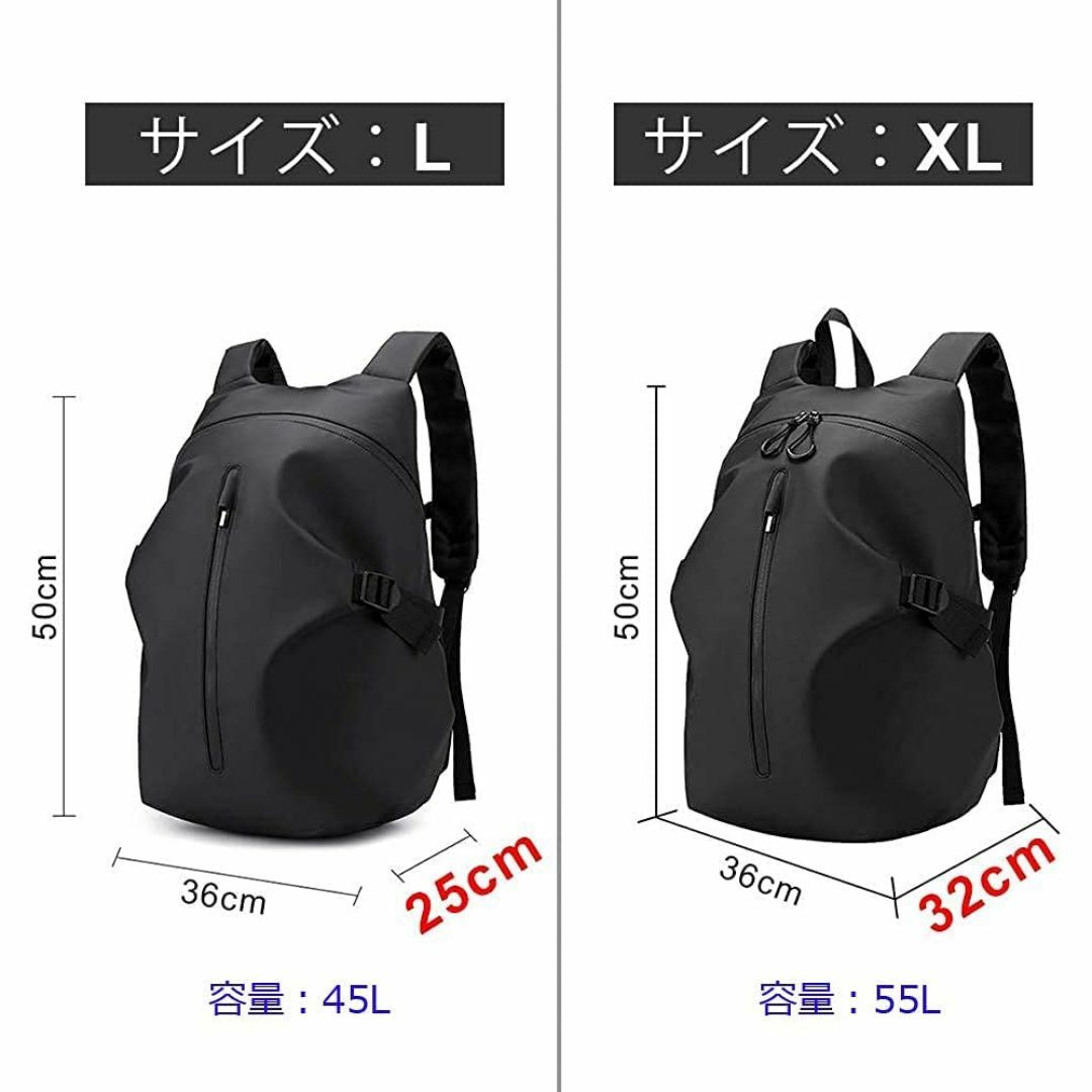 [ALECLOT] ヘルメット バッグ バイク用 リュック 大容量 防水 サック メンズのバッグ(バッグパック/リュック)の商品写真