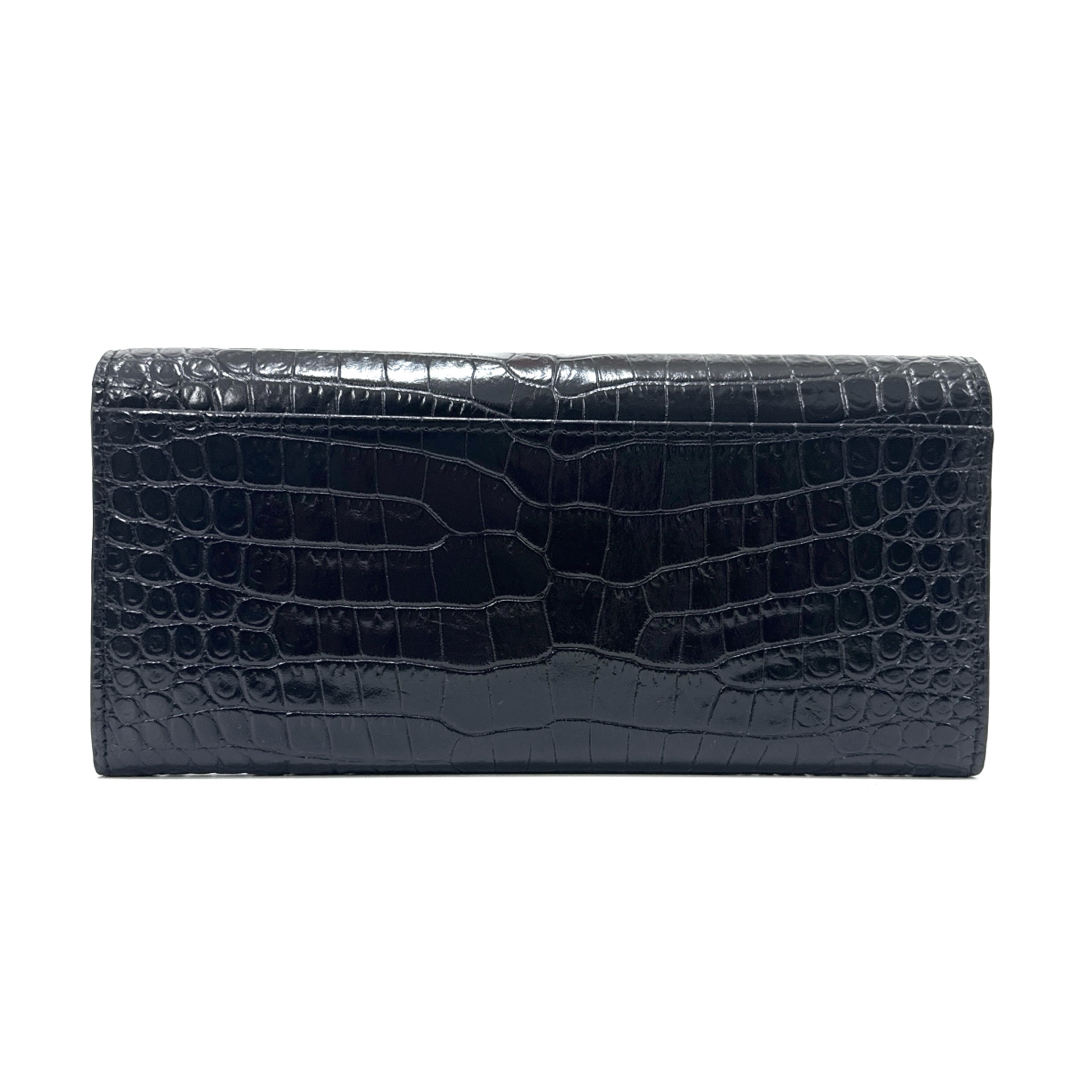 FURLA フルラ 長財布 ロングウォレット ブラックレザー 黒革 大