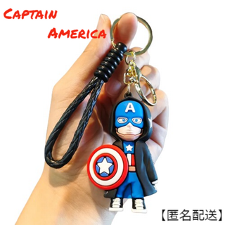 キャプテンアメリカ ファンメイド作品 ストラップ キーホルダー 【新品】(アメコミ)