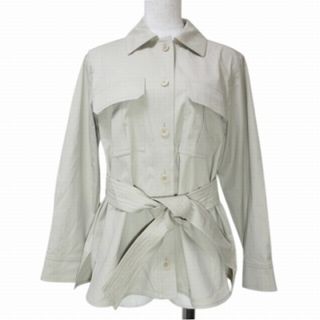 マックスマーラ(Max Mara)のマックスマーラ 白タグ ベルテッド ジャケット ワークジャケット 36 S相当 (その他)