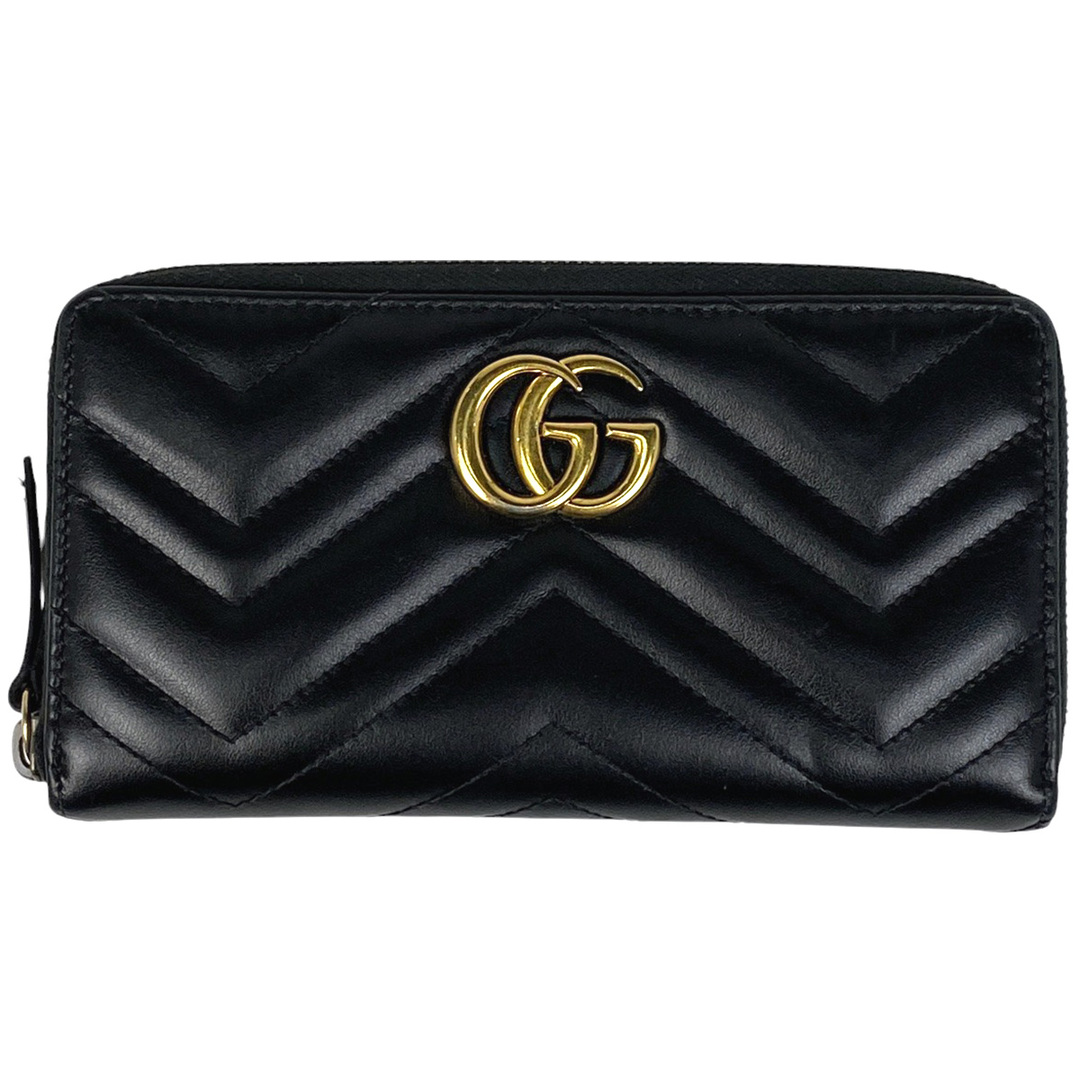 【35％OFF】 グッチ - GUCCI GGマーモント 長財布 ラウンドファスナー 小物