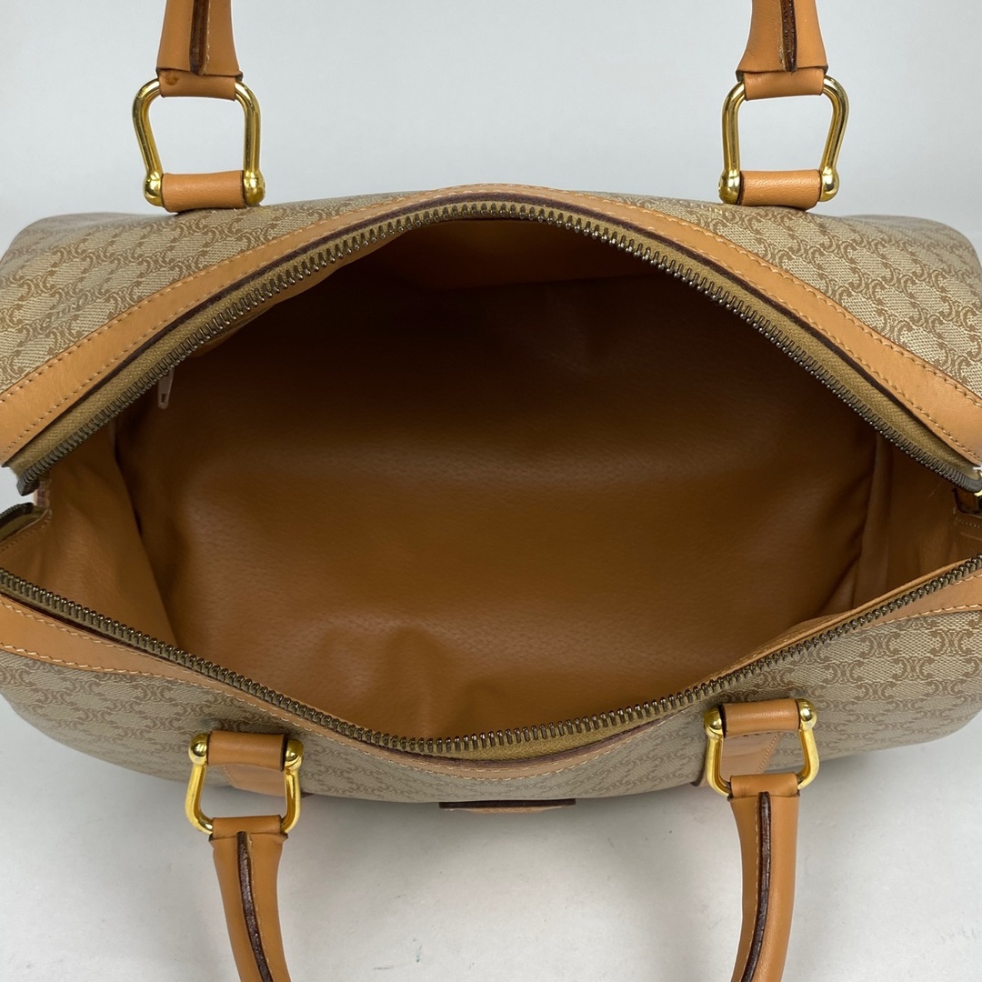 CELINE マカダム柄 2WAYハンドバッグ サークルハンドル オールド