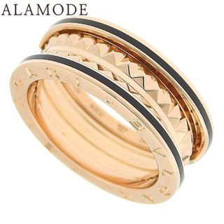 ブルガリ(BVLGARI)のBVLGARI(ブルガリ) ビーゼロワン ビー・ゼロワン ロック リング S K18 ピンクゴールド PG セラミック リング・指輪 B-zero1 ジュエリー  15(55)号 ピンクゴールド ブラック黒 レディース 40802145049【中古】【アラモード】(リング(指輪))