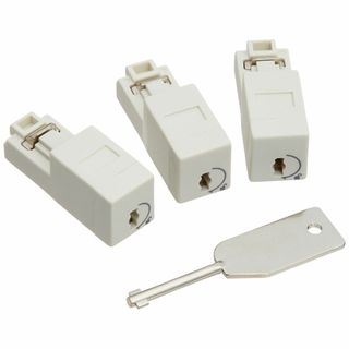 【人気商品】エレコム LANHUBポートロック ロック 3個 鍵 1個 LD-L(PC周辺機器)