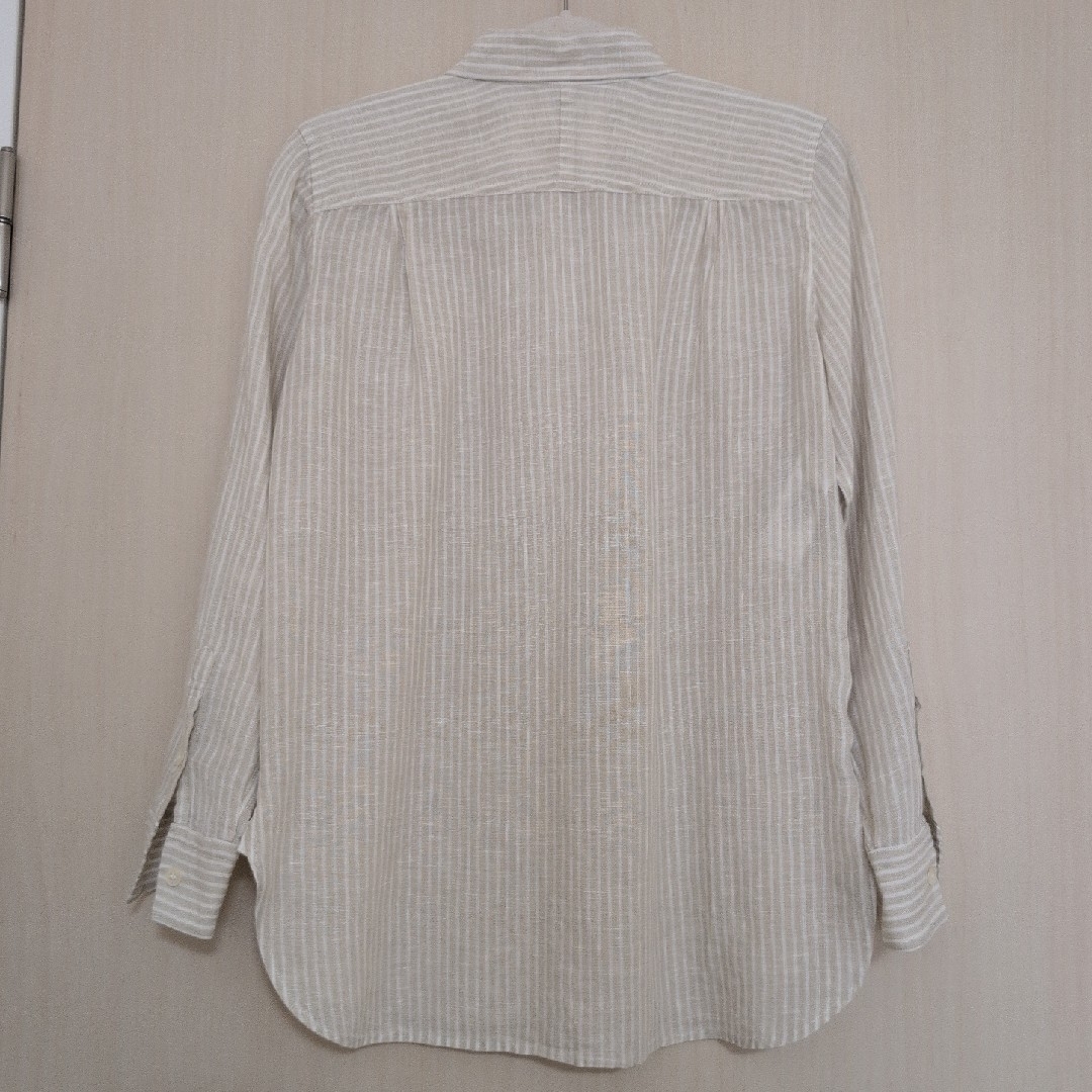 23区 - 美品 23区 LIBECO LINEN チュニックシャツ ストライプ