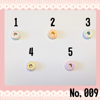 No,009 ドーナツ パーツ ハンドメイド デコレーション パーツ バラ売り可