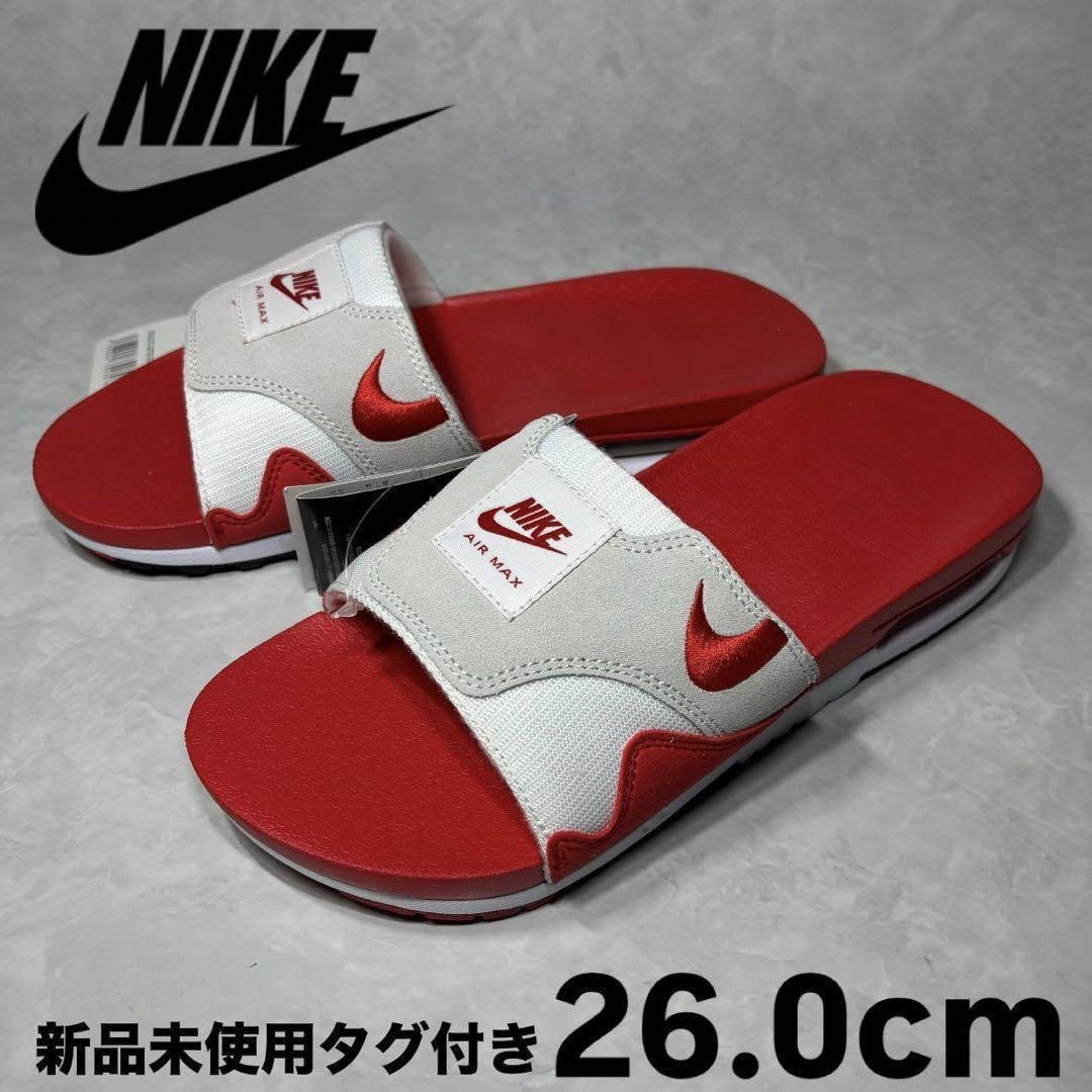 NIKE AIR MAX 1 SLIDE エア マックス 1 スライド 26.0 NIKE - 新品 ナイキ エアマックス1 スライド グレー