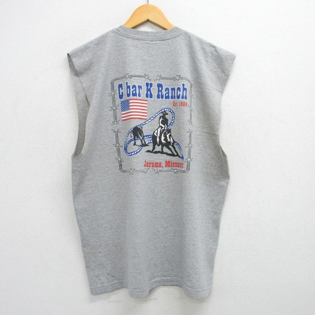 【2025年】エレガントファッションを上品に着 ノースリーブ XL☆古着 ビンテージ 90s 90年代 メンズ Tシャツ トップス