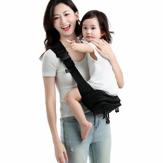 MOMHUG 抱っこ紐 ヒップシート ショルダーバッグ スリング だっこひも 赤