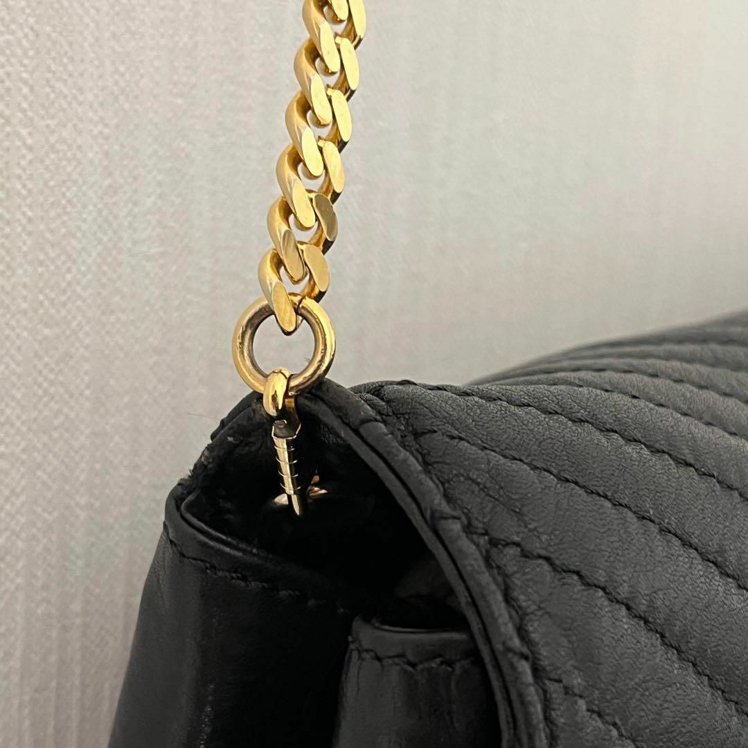 CELINE - 美品✨セリーヌ チェーンショルダー バッグ ブラック