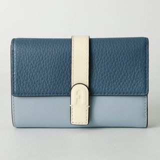 フルラ(FURLA)の新品 フルラ FURLA 2つ折り財布 グラツィア COMPACT WALLET ブルー(財布)
