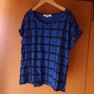 オゾック(OZOC)のオゾック  アビスブルーチェックTシャツ(Tシャツ(半袖/袖なし))