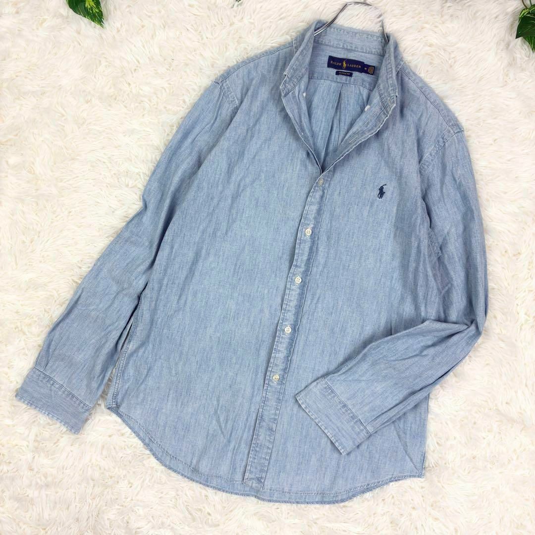 ル 年末のプロモーション Ralph Lauren - 美品 ラルフローレン ワンポイント刺繍ロゴ トップス