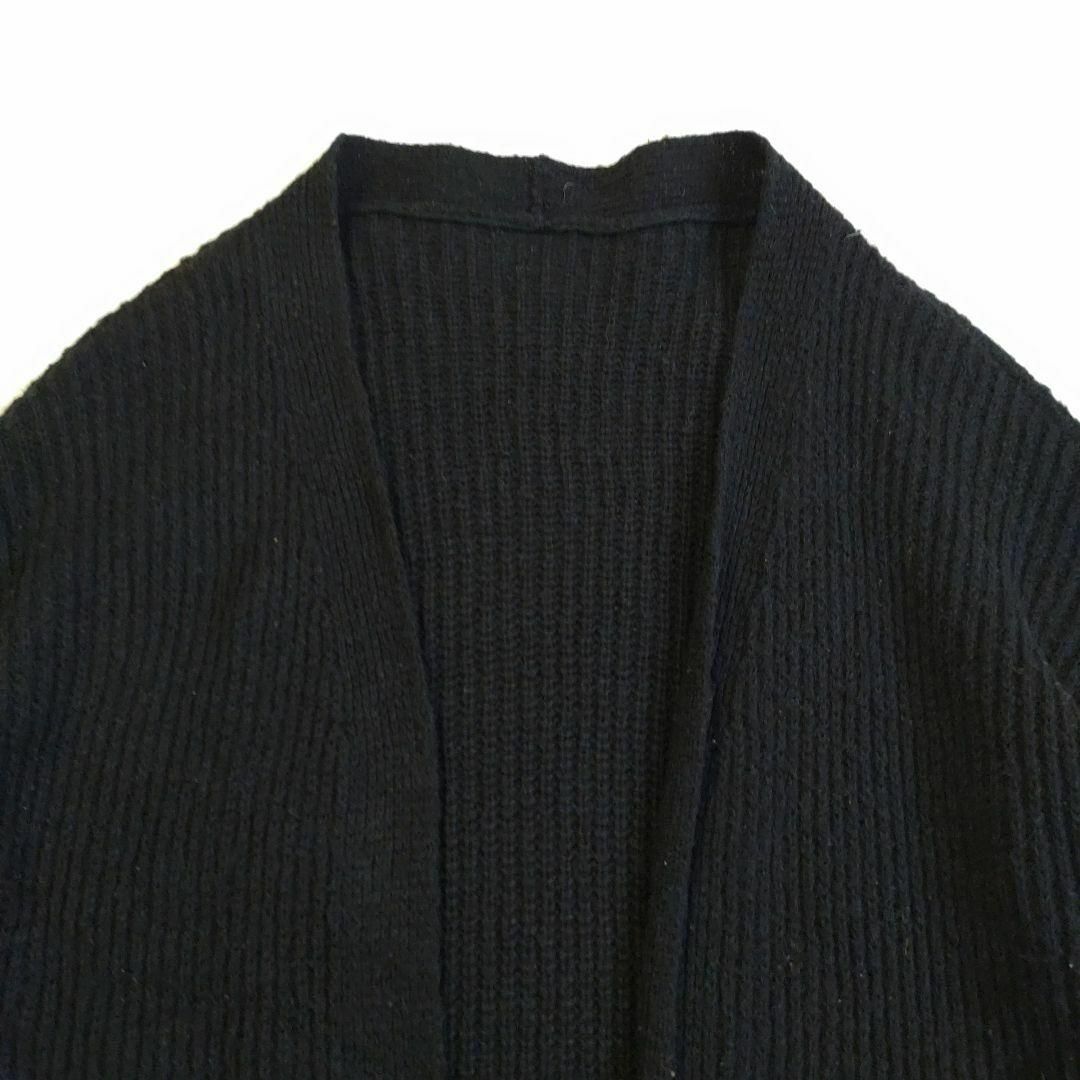 PICCIN(ピッチン)のPICCIN ピッチン ロングカーディガン ガウン モヘヤ ウール 黒 M レディースのトップス(カーディガン)の商品写真