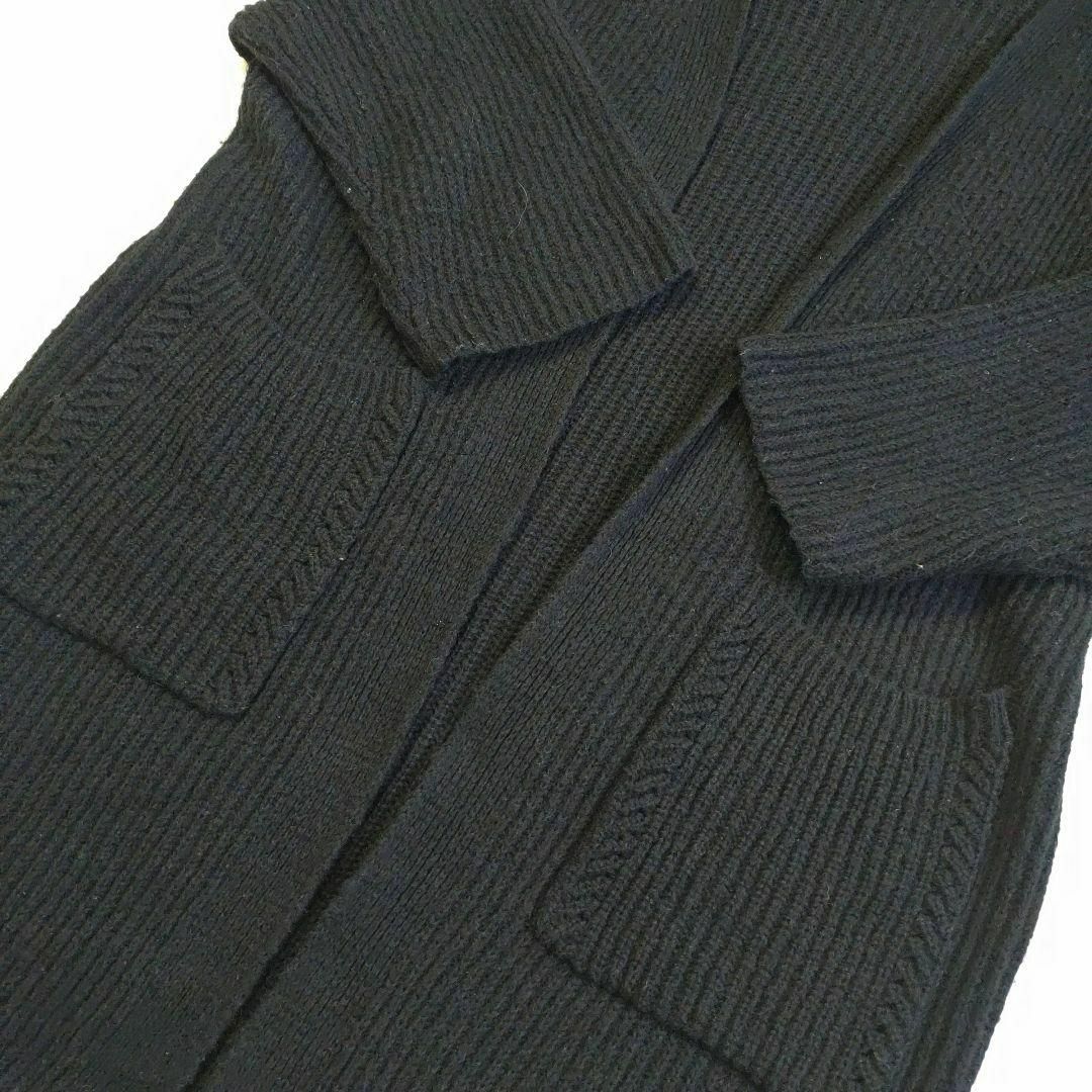 PICCIN(ピッチン)のPICCIN ピッチン ロングカーディガン ガウン モヘヤ ウール 黒 M レディースのトップス(カーディガン)の商品写真