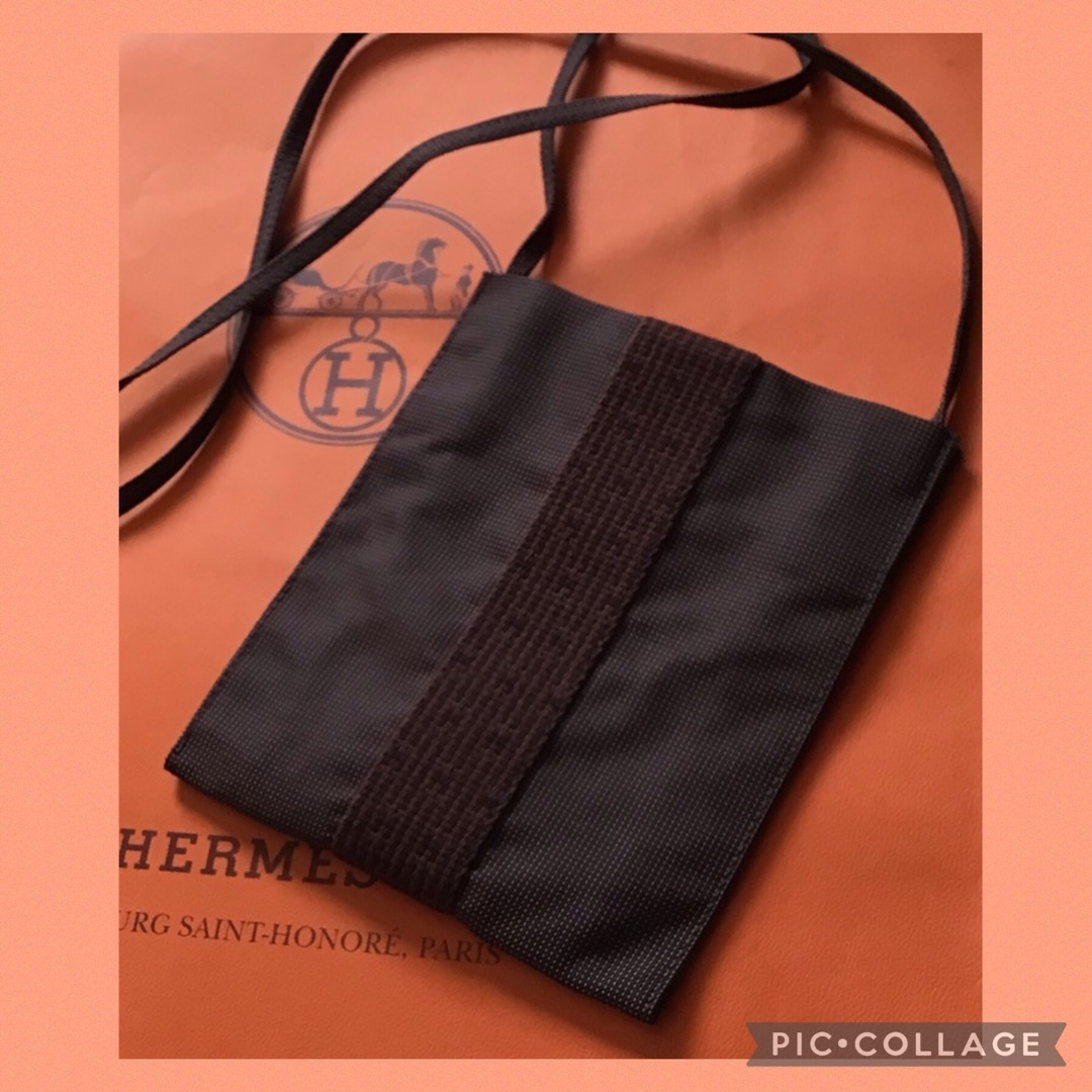 【超目玉枠】 HERMES ポシェット エールライン エルメス HERMES 美品 - バッグ
