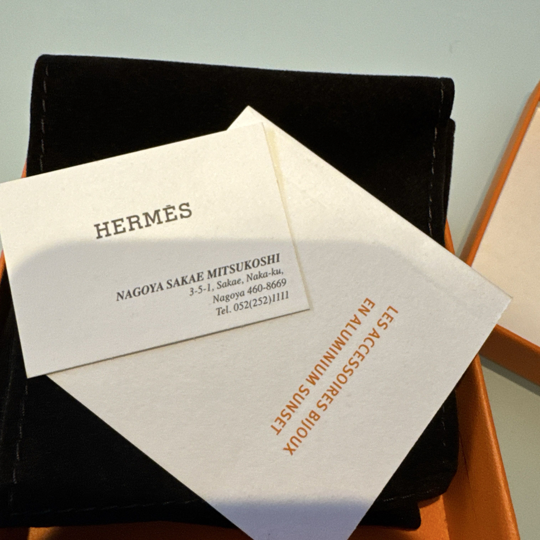 HERMES(エルメス)の即発！！エルメス　ペンダント　Hエキップ　ネイビー レディースのアクセサリー(ネックレス)の商品写真