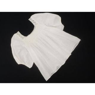 クリスプ(Crisp)のCrisp クリスプ スクエアネック レース パフスリーブ ブラウス シャツ sizeF/白 ■◆ レディース(シャツ/ブラウス(長袖/七分))
