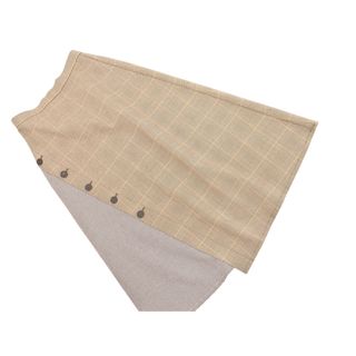 ボンメルスリー(Bon mercerie)のBon mercerie ボンメルスリー グレンチェック Aライン 台形 スカート size38/茶 ■■ レディース(ロングスカート)