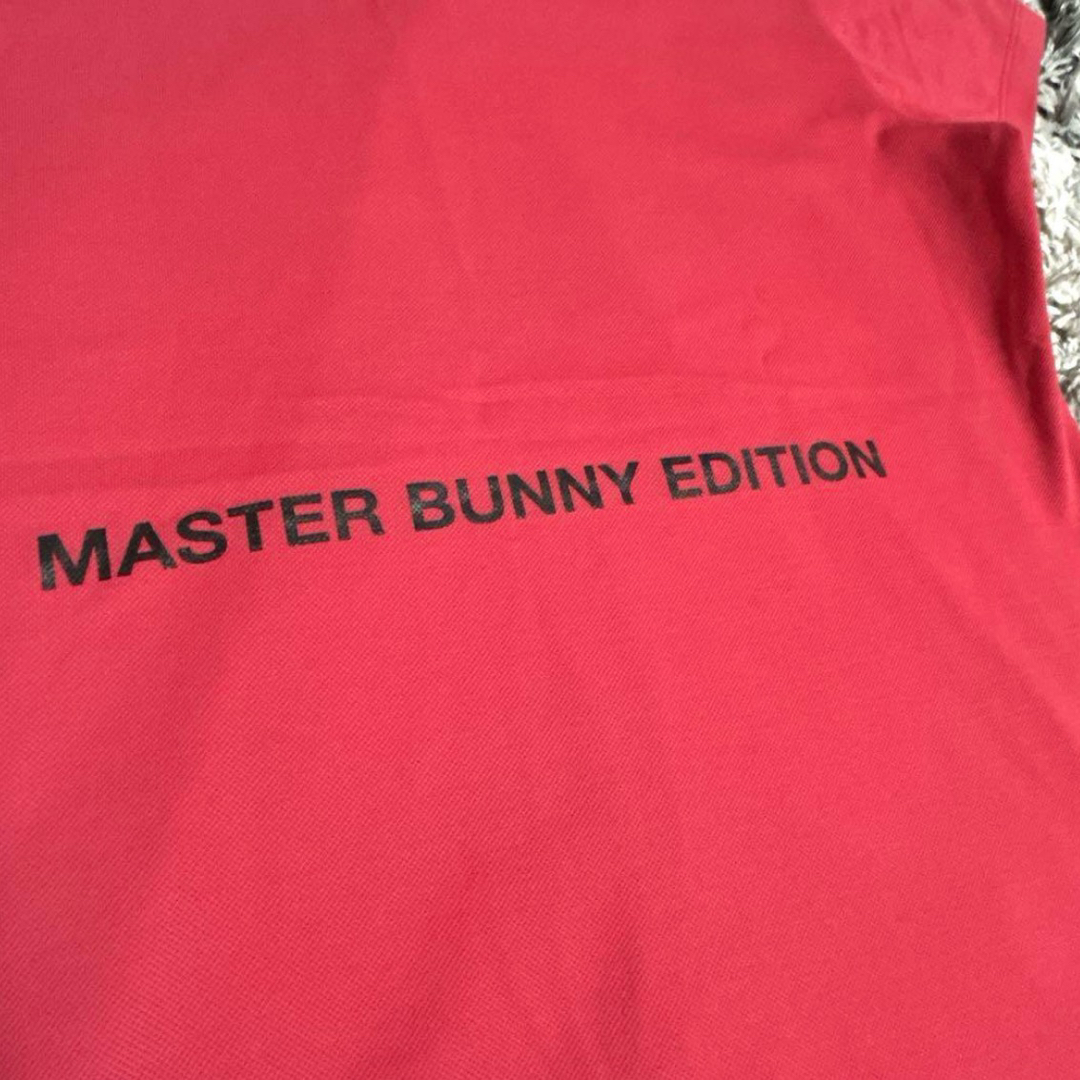 MASTER BUNNY EDITION(マスターバニーエディション)のマスターバニーエディション　バットマン ポロシャツ 赤　サイズ1 M スポーツ/アウトドアのゴルフ(ウエア)の商品写真