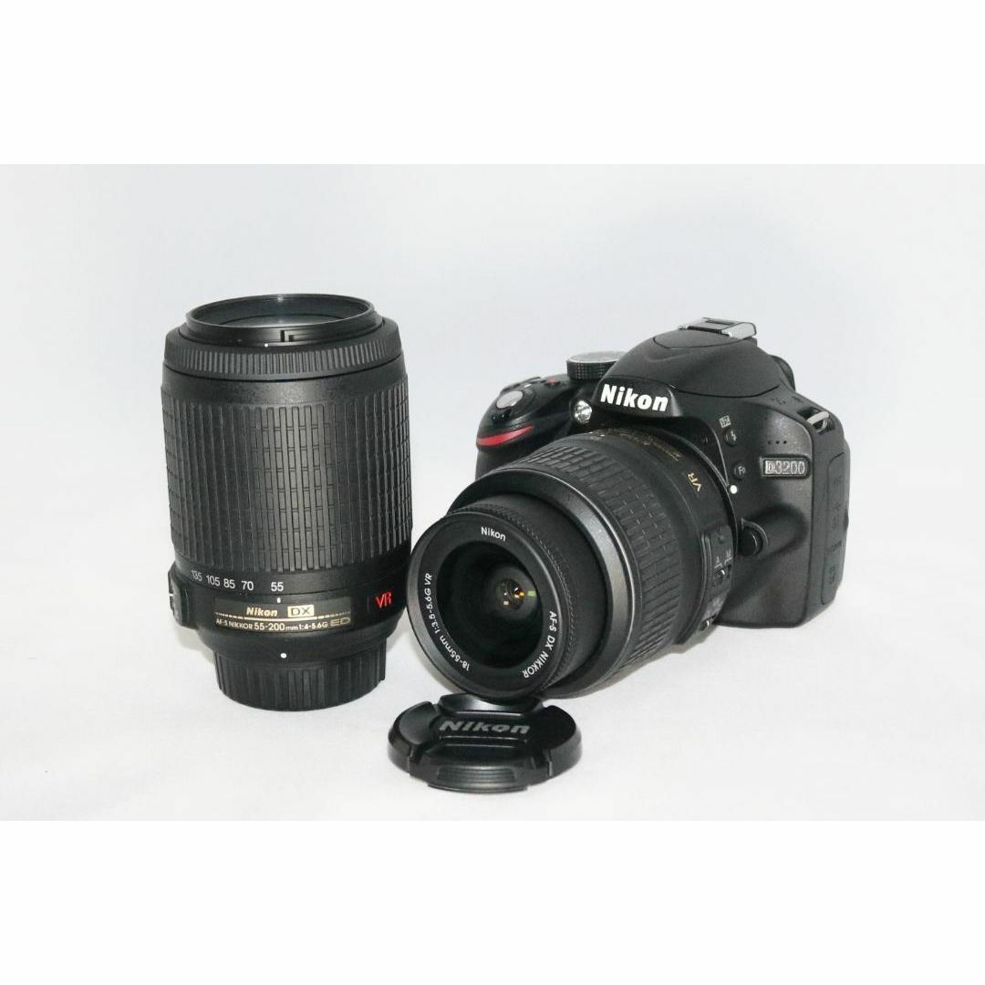 S回数少 美品⭐Wレンズセット Nikon D3200⭐一眼レフ 初心者