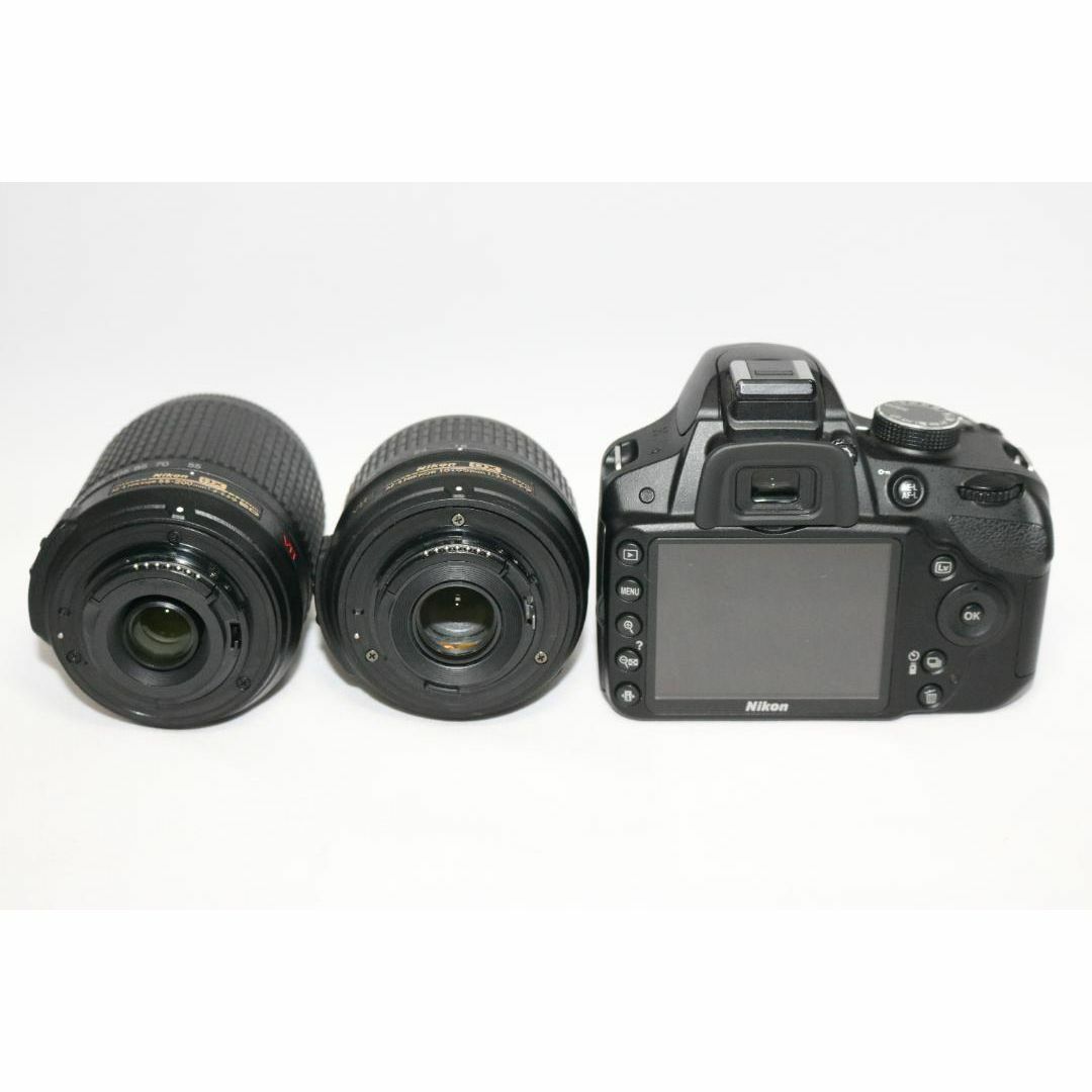 S回数少 美品⭐Wレンズセット Nikon D3200⭐一眼レフ 初心者