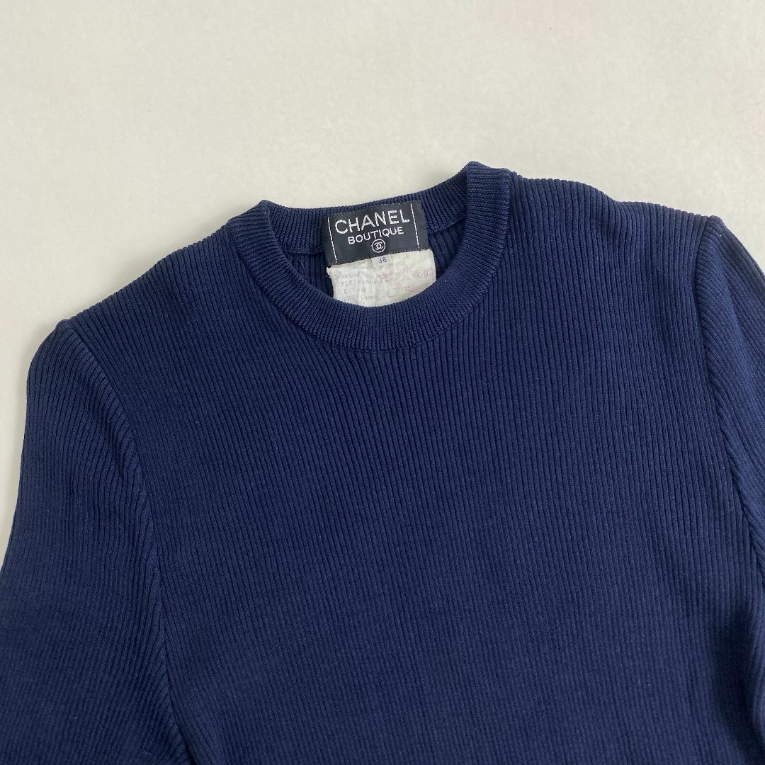 入荷now 安全 - CHANEL シャネル ココマーク リブニット CHANEL ワンピース ワンピース