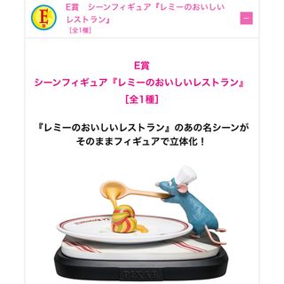 ディズニー(Disney)のHappyくじ/Pixar2025 E賞 レミーのおいしいレストラン(キャラクターグッズ)