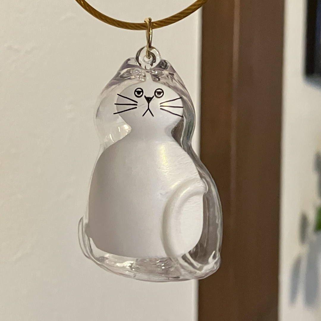 猫毛玉入れ キーホルダー6種セット ③ うちの子のけだまだま風の