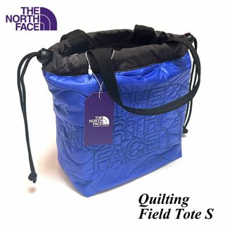 ザノースフェイス(THE NORTH FACE)の新品　ノースフェイスパープルレーベル　キルティング　トートバッグ S　ブルー(トートバッグ)