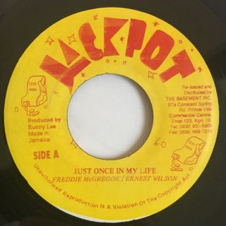 ジャマイカ7” Freddie McGregor , Ernest Wils Just Once In My Life / Tommys Hide Away NONE Jackpot /00080(その他)