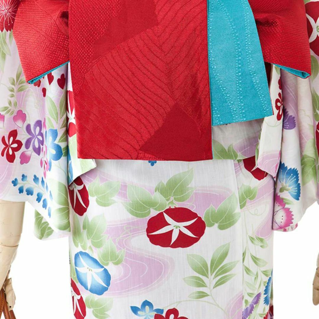 【希少！！】 撫松庵・ぶしょうあん◇浴衣 朝顔柄◇Mサイズ・クリーニング済み 着物・浴衣