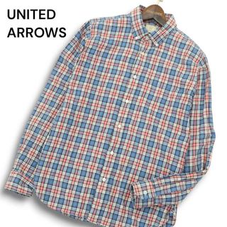 ビューティアンドユースユナイテッドアローズ(BEAUTY&YOUTH UNITED ARROWS)のBEAUTY&YOUTH ユナイテッドアローズ 通年★ チェック柄 ボタンダウン シャツ Sz.XL メンズ 大きいサイズ(シャツ)