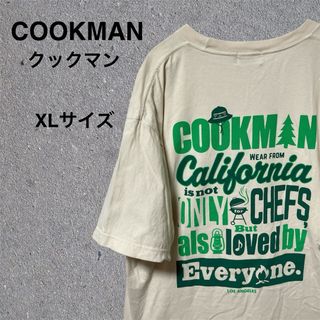 ヴィンテージ(VINTAGE)のCOOKMAN クックマン バックプリント ロゴT オーバーサイズ 半袖 XL(Tシャツ/カットソー(半袖/袖なし))