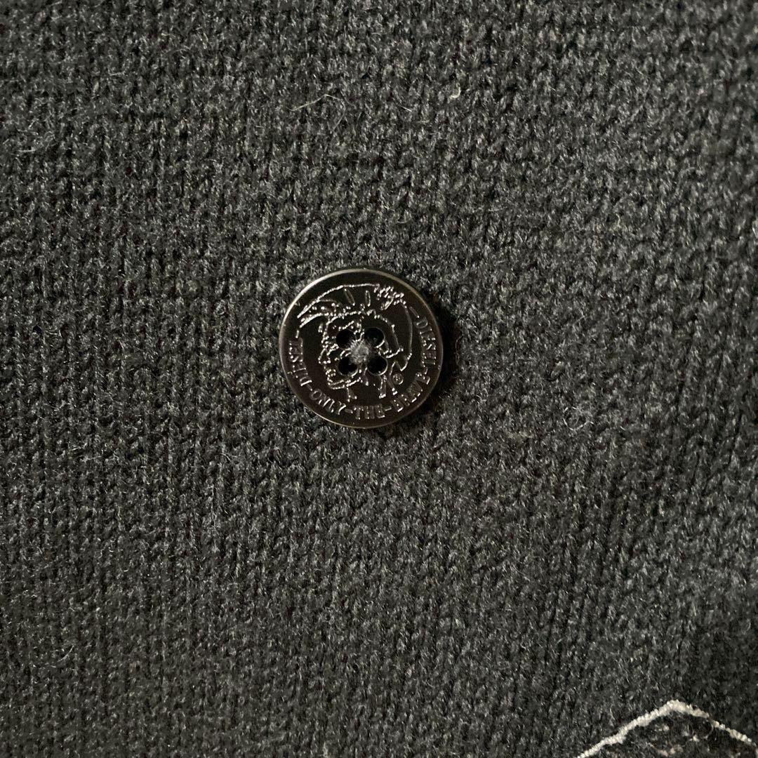 DIESEL - DIESEL ピーコート ウールコート グランジ Mメンズ 黒
