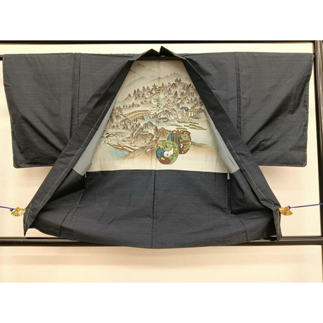 島大島紬 紳士か着物 色男 ますいわ屋お誂え 正絹AK-5563